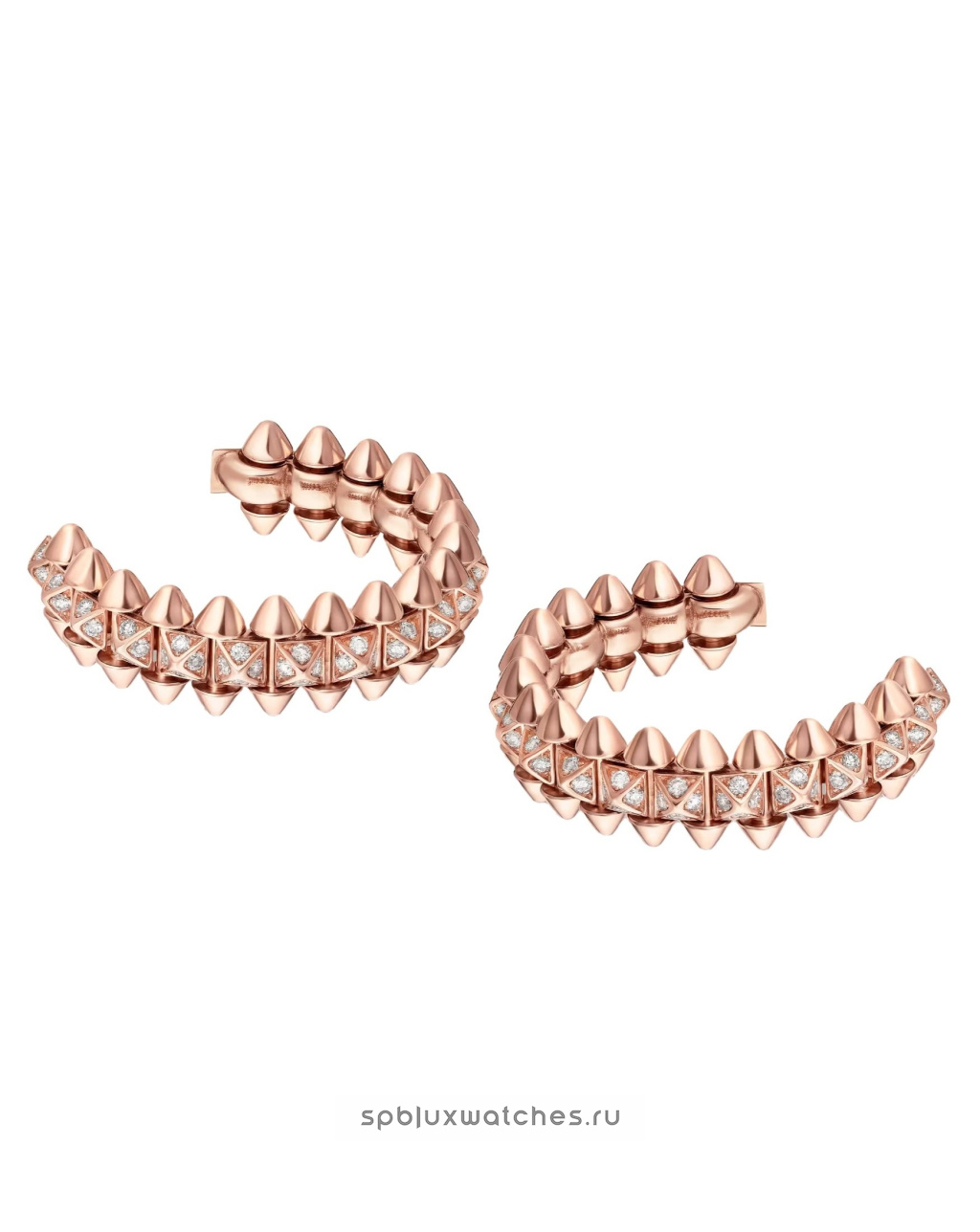 Серьги Cartier Clash de Cartier Paved Hoop Earrings Small Model N8515239