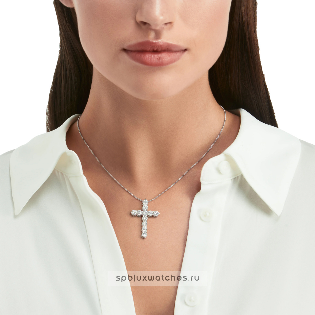 Крест Graff Classic Graff Round Diamond Cross Large Pendant RGP005
