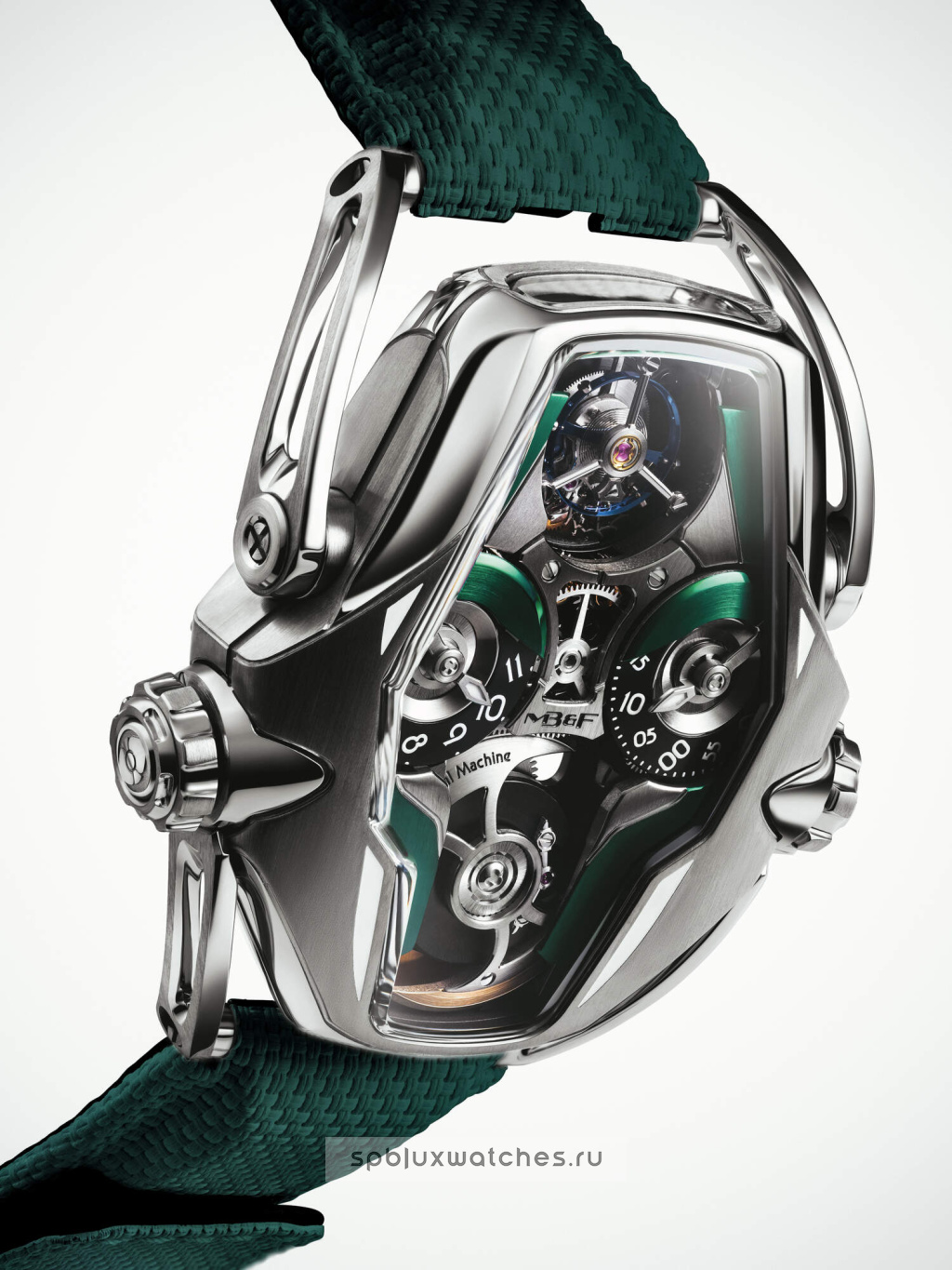 MB&F Horological Machines 49.3 x 43.6 mm HM12 The Guardian Green