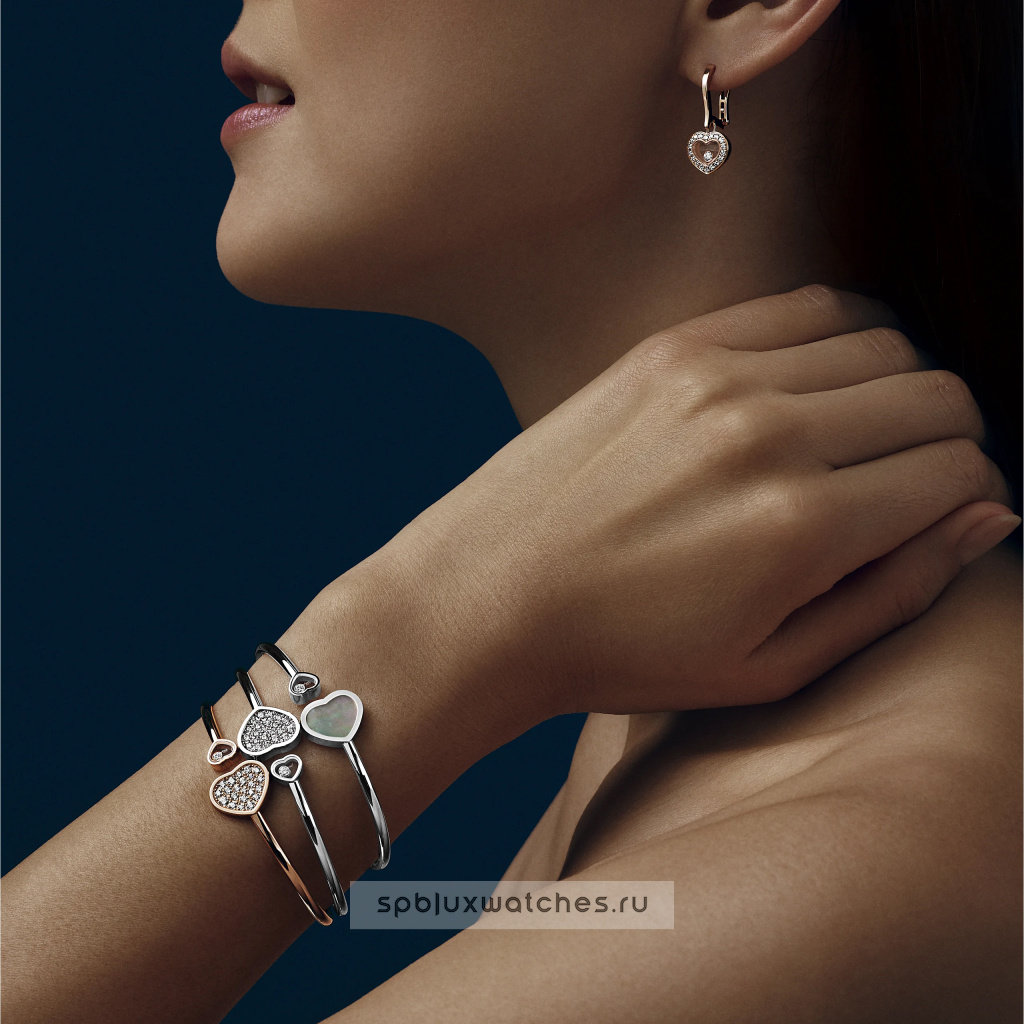 Серьги Chopard Happy Diamonds Icons Earrings 83A054-5401