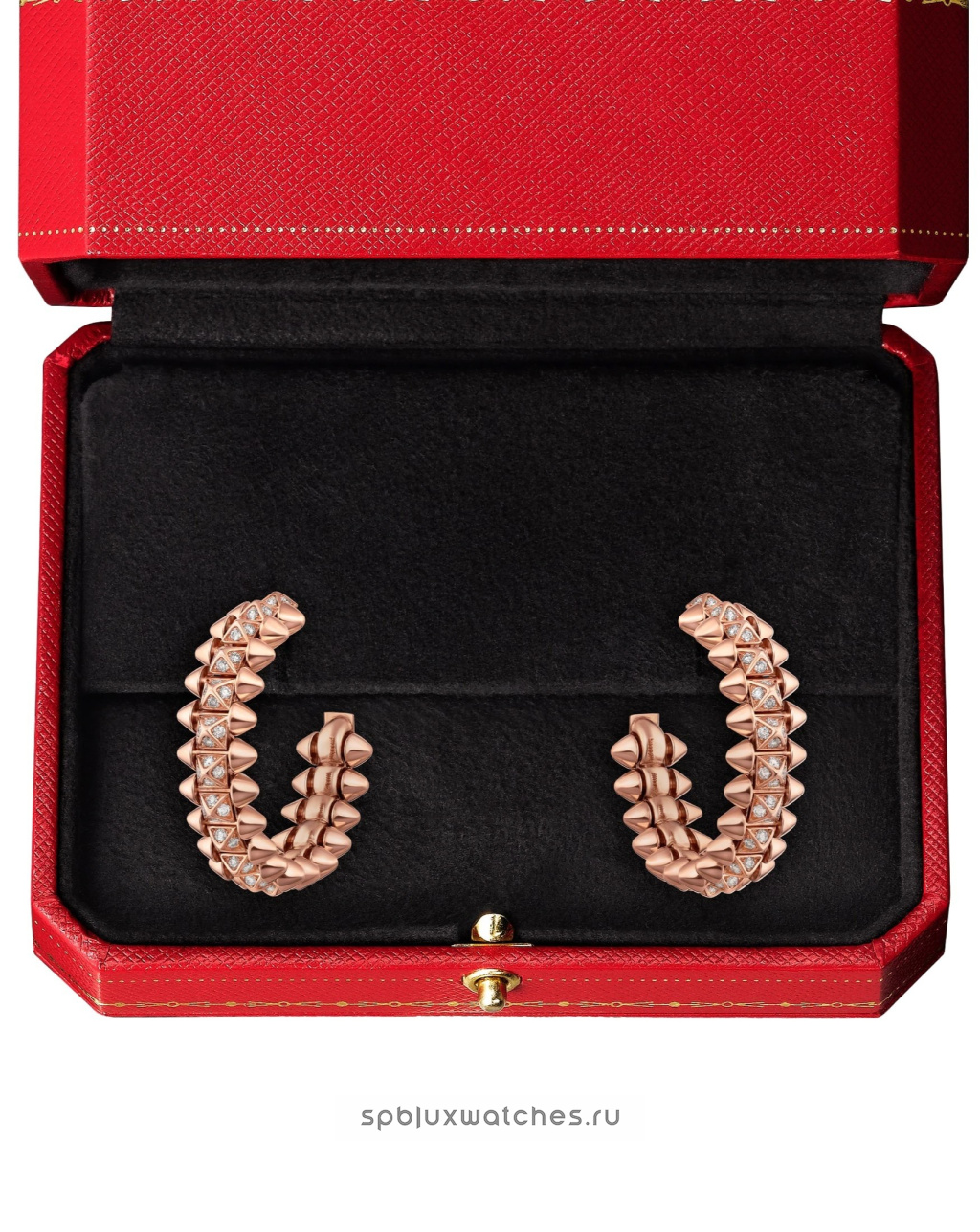 Серьги Cartier Clash de Cartier Paved Hoop Earrings Small Model N8515239