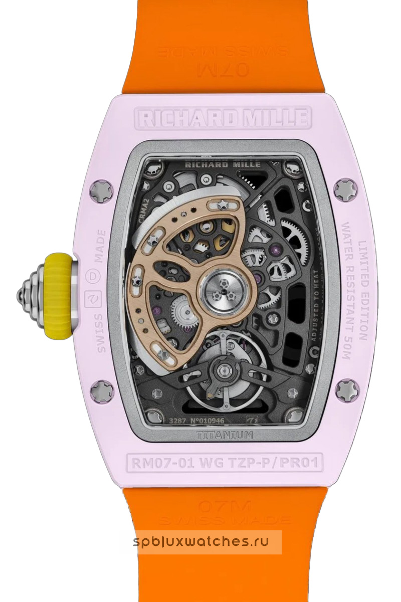 Richard Mille RM 07-01 Automatic Winding Coloured Ceramics Blush Pink 31.4 x 42.5 mm