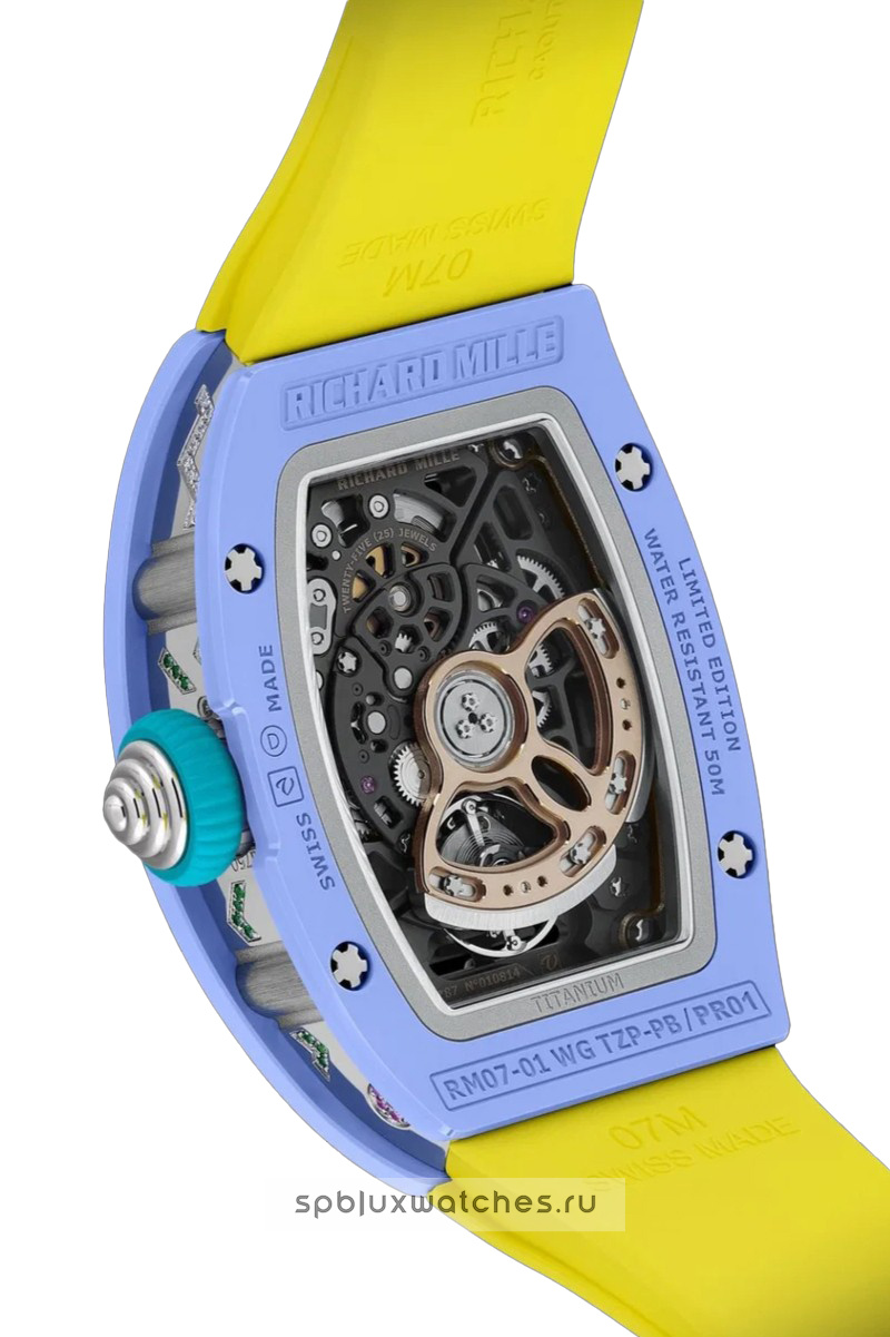 Richard Mille RM 07-01 Automatic Winding Coloured Ceramics Powder Blue 31.4 x 42.5 mm