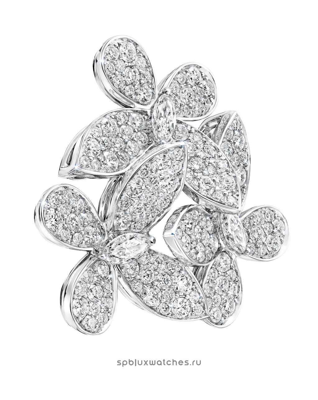 Серьги Graff Triple Pave Butterfly Diamond Earrings RGE869