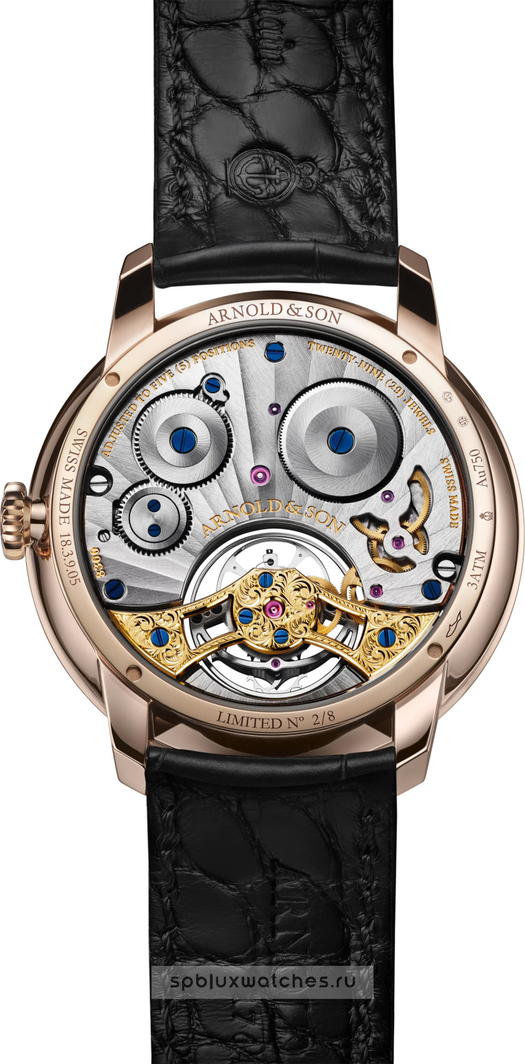 Arnold & Son Chronometry Ultrathin Tourbillon Red Gold Onyx 41.5 mm 1UTBR.Z02A.C1375R