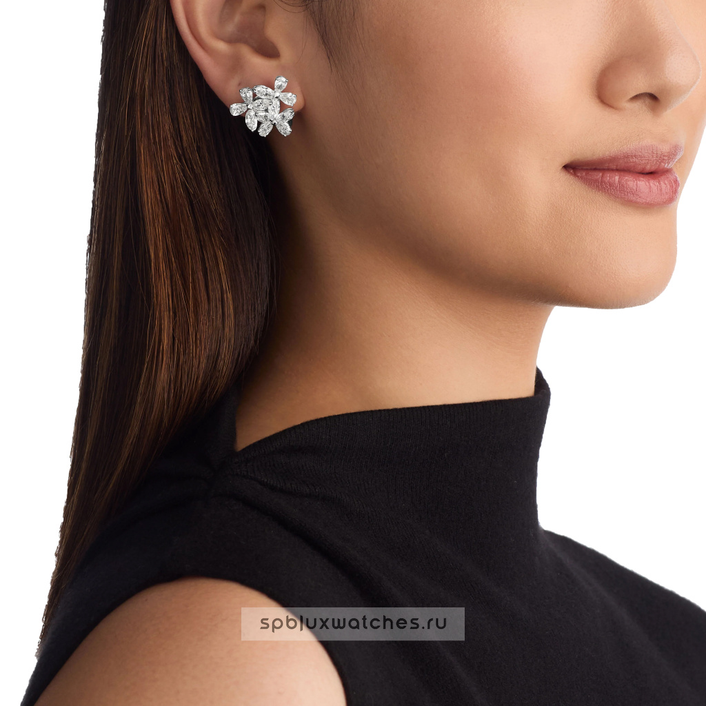 Серьги Graff Triple Classic Butterfly Diamond Earrings RGE1728