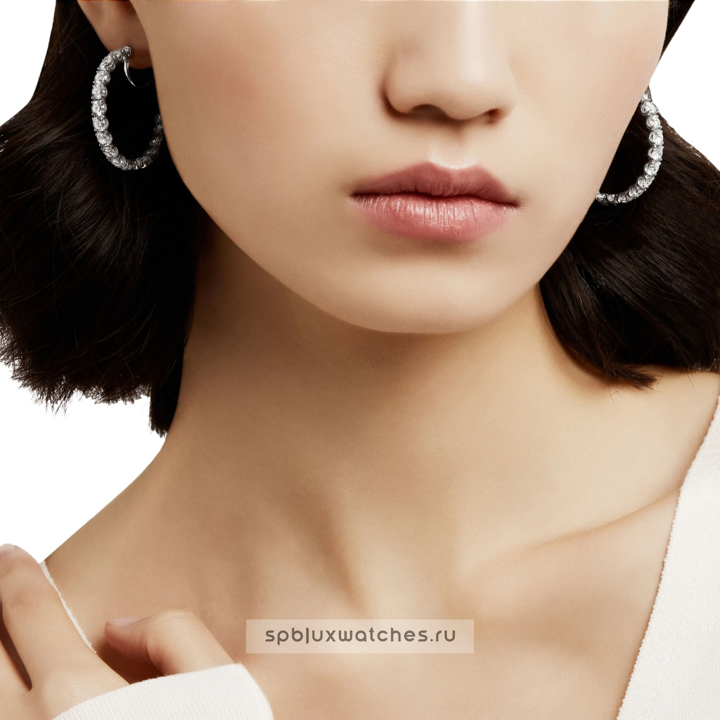 Серьги Graff Classic Graff Round Diamond Hoop Earrings RGE400