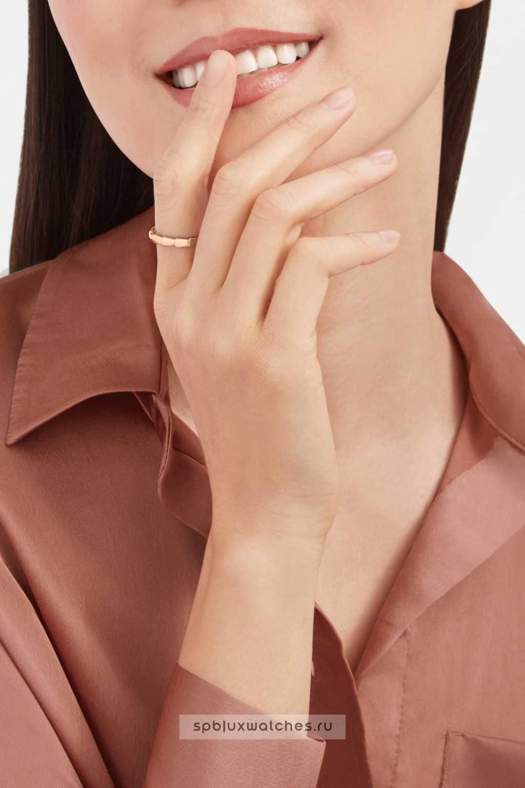 Обручальное кольцо Bvlgari Serpenti Viper Wedding Band Ring 349643