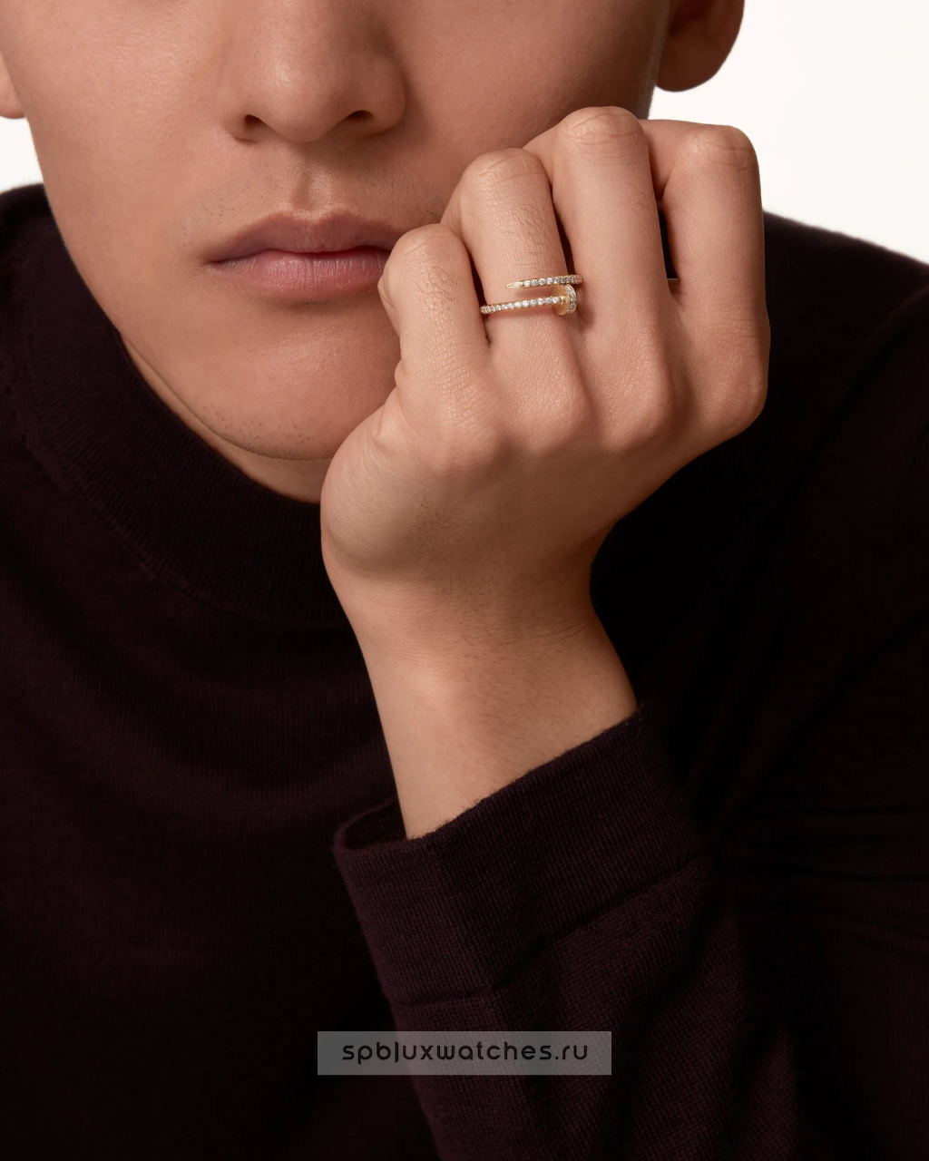 Кольцо Cartier Juste un Clou Half-Paved Ring Small Model B4231500