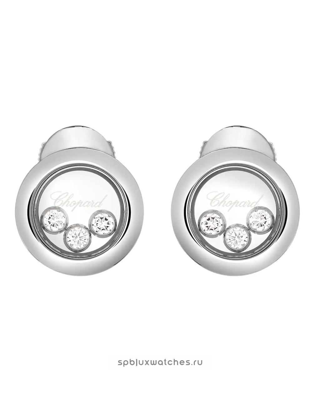 Серьги Chopard Happy Diamonds Icons Earrings 83A018-1001