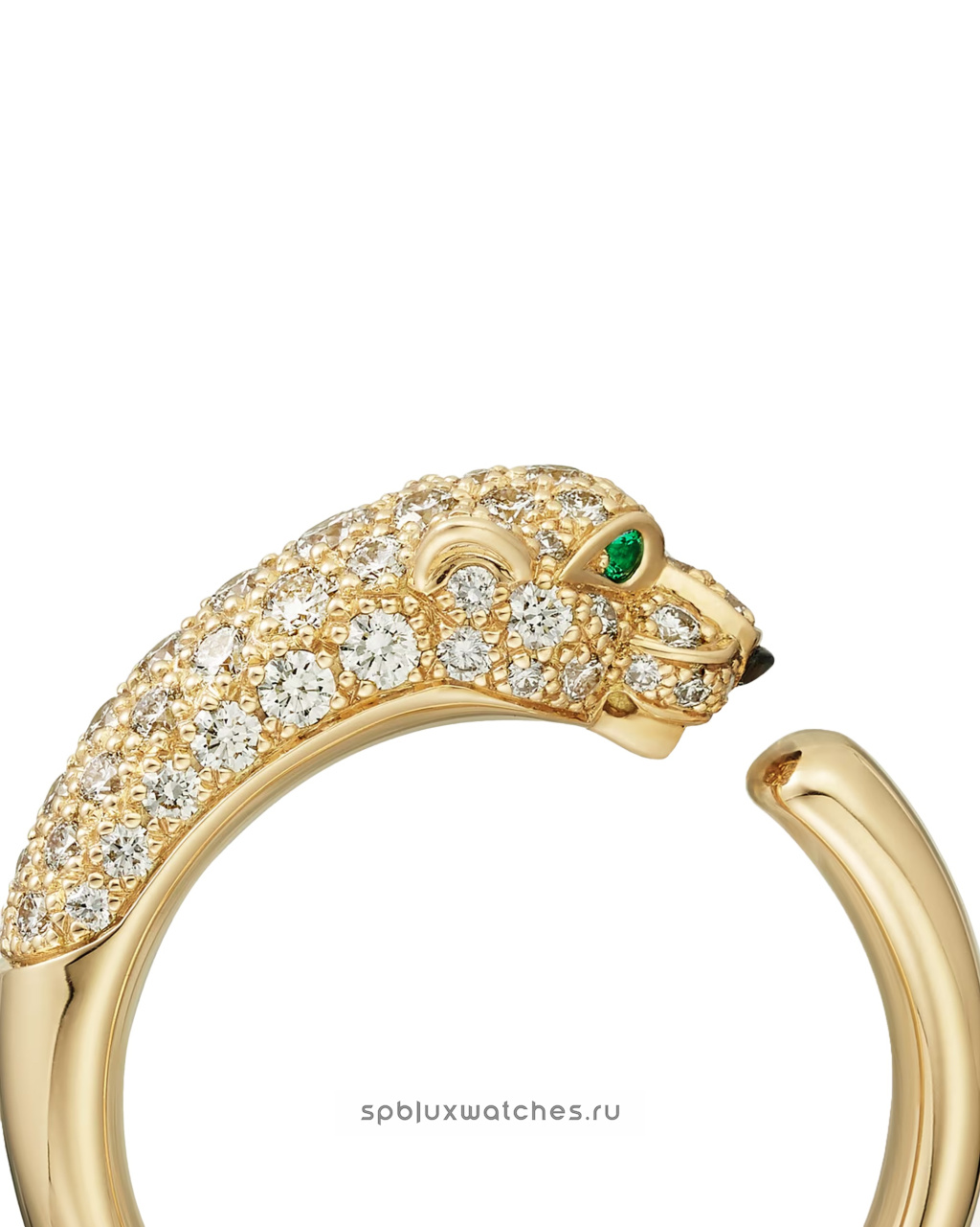 Кольцо Cartier Panthere de Cartier Half-Paved Ring Small Model N4765800
