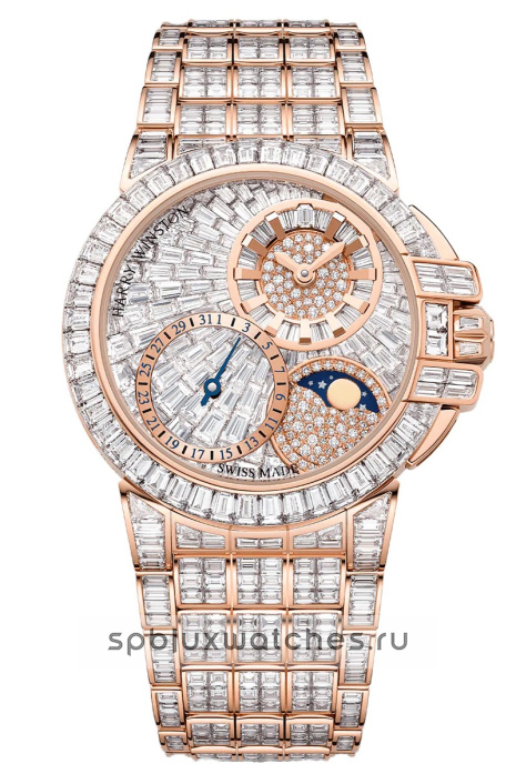 Harry Winston Ocean Date Moon Phase Automatic 36 mm OCEAMP36RR005