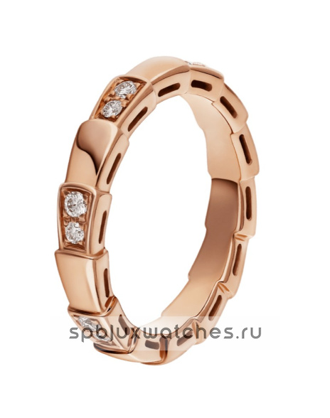 Обручальное кольцо Bvlgari Serpenti Viper Wedding Band Ring 353258