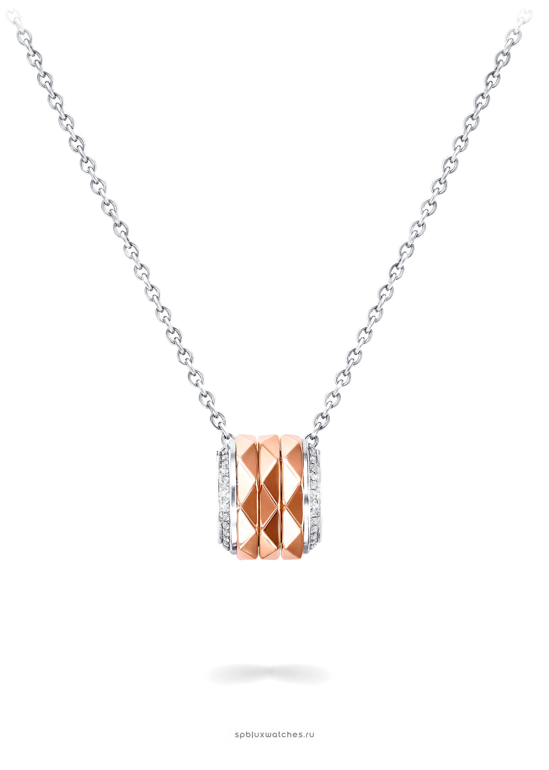 spinning diamond pendant