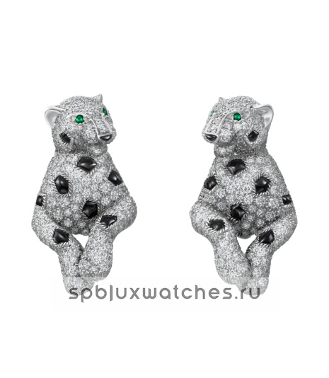 Серьги Cartier Panthere de Cartier Earrings Paved H8001258