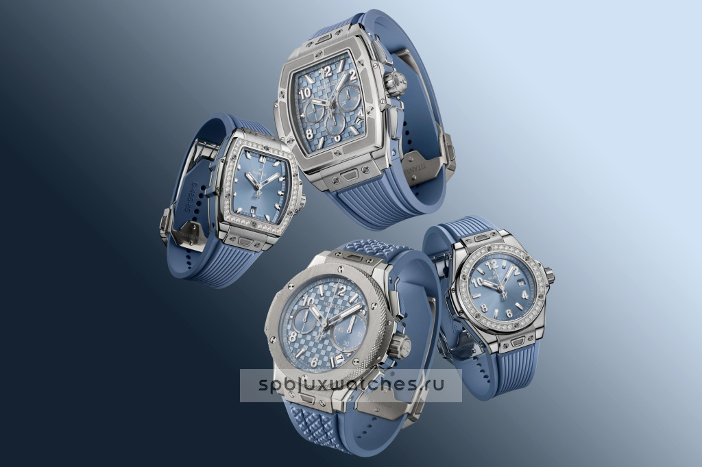 Hublot Big Bang One Click Steel Coal Blue Diamonds 33 mm 485.SX.717B.RX.1204