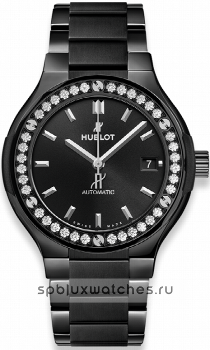 Hublot Classic Fusion Black Magic Bracelet Diamonds 38 mm 568.CM.1470.CM.1204