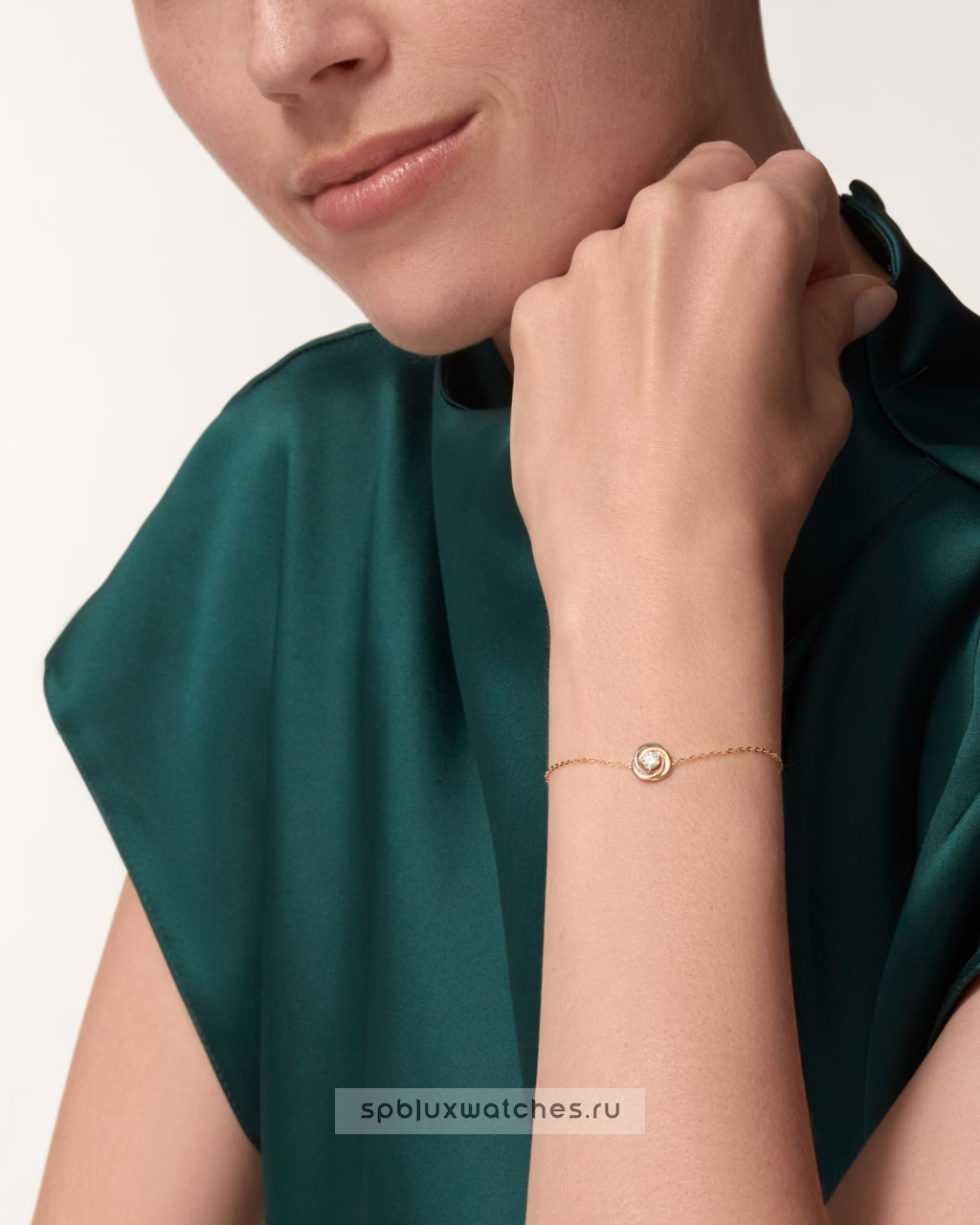 Браслет Cartier Trinity On Chain 1 Diamond Bracelet B6068017