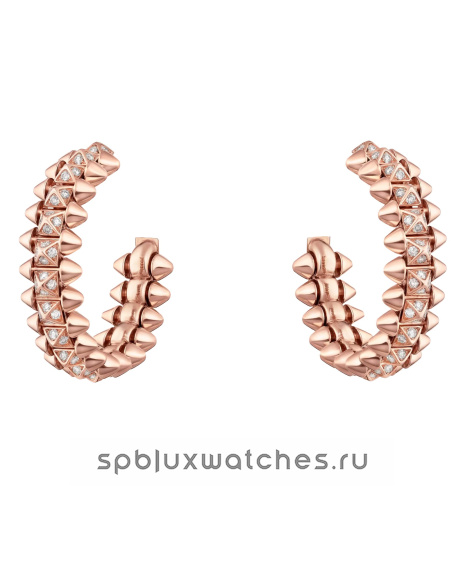 Серьги Cartier Clash de Cartier Paved Hoop Earrings Small Model N8515239
