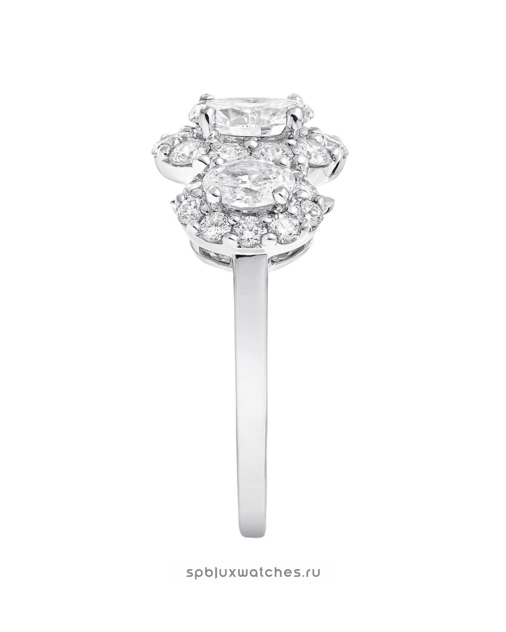 Кольцо для помолвки Graff Icon Three Stone Oval Diamond Engagement Ring RGR837