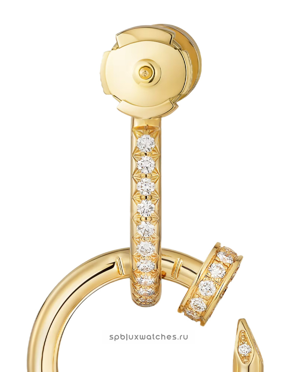 Серьги Cartier Juste un Clou Double Paved Earrings N8515271