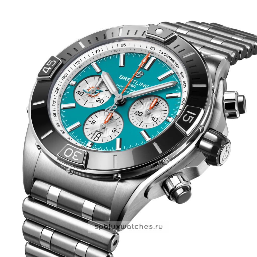 Breitling Super Chronomat B01 Chronograph 44 mm NFL Miami Dolphins AB01361C1L2A1