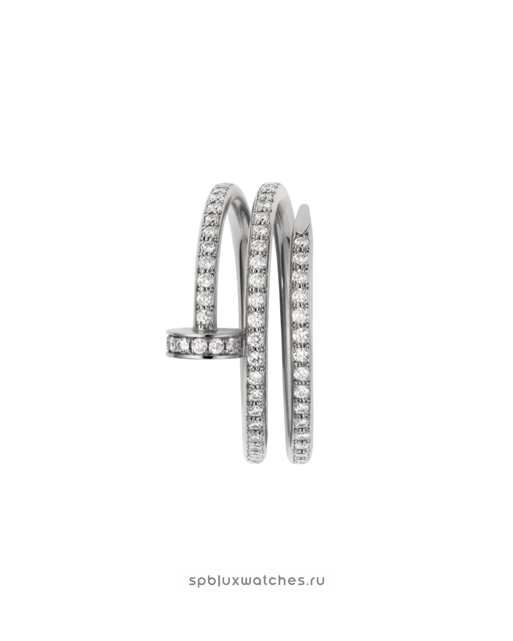 Кольцо Cartier Juste un Clou Half-Paved Double Ring B4211100