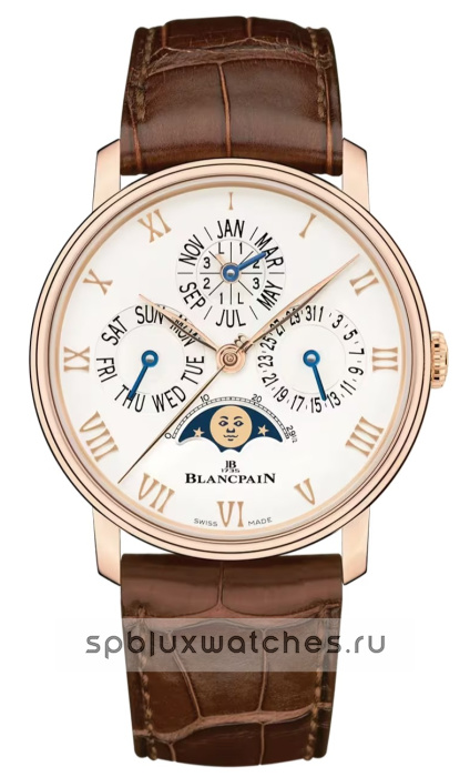 Blancpain Villeret Quantieme Perpetuel Phases de Lune 40.3 mm 6656 3642 55B