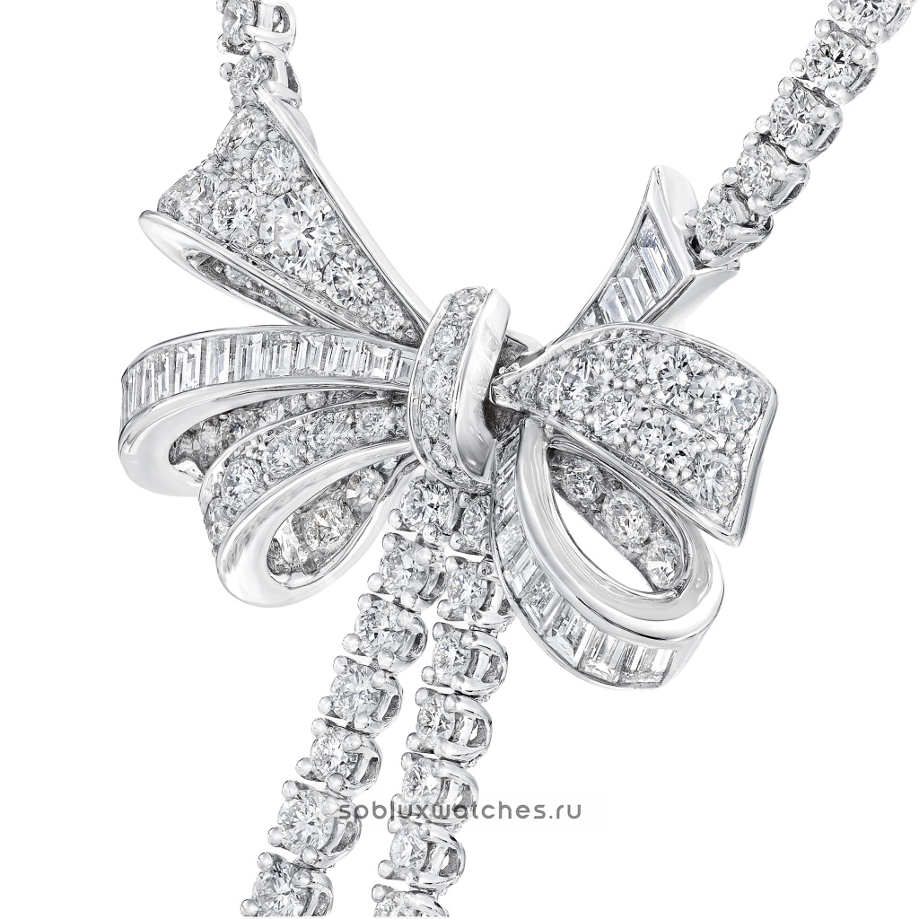Колье Graff Tilda’s Bow Double Strand Round Diamond Necklace RGN461