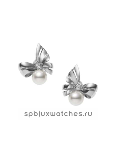 Серьги Mikimoto Jeux de Rubans Pierced Earrings PE-1701PU