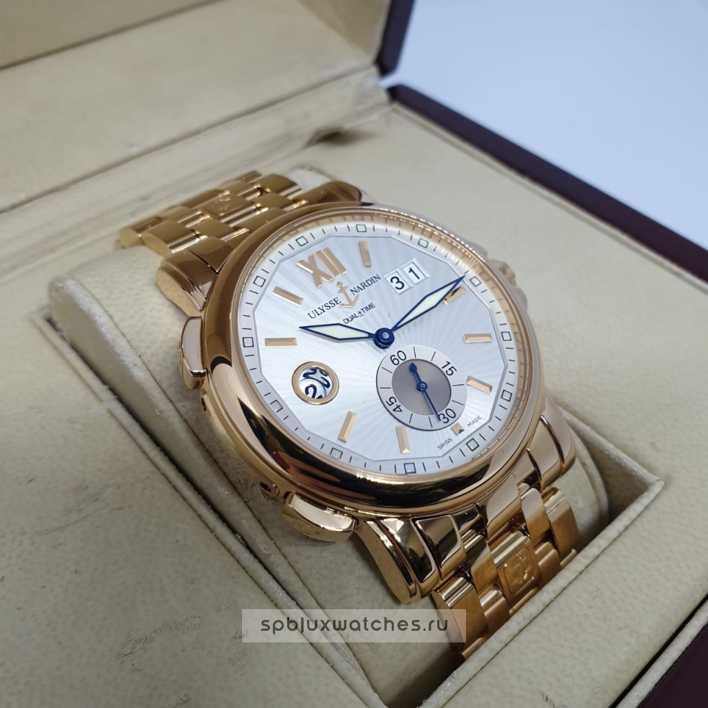 ulysse nardin dual time 42 mm 246 55 8 31