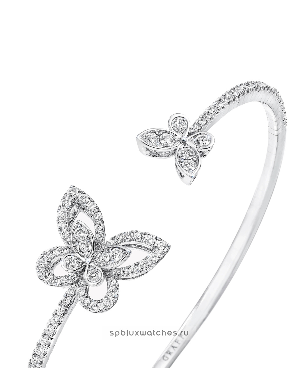 Браслет Graff Butterfly Silhouette Open Diamond Bangle RGB501