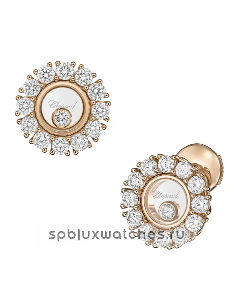 Серьги Chopard Happy Diamonds Icons Joaillerie Earrings 83A609-5001