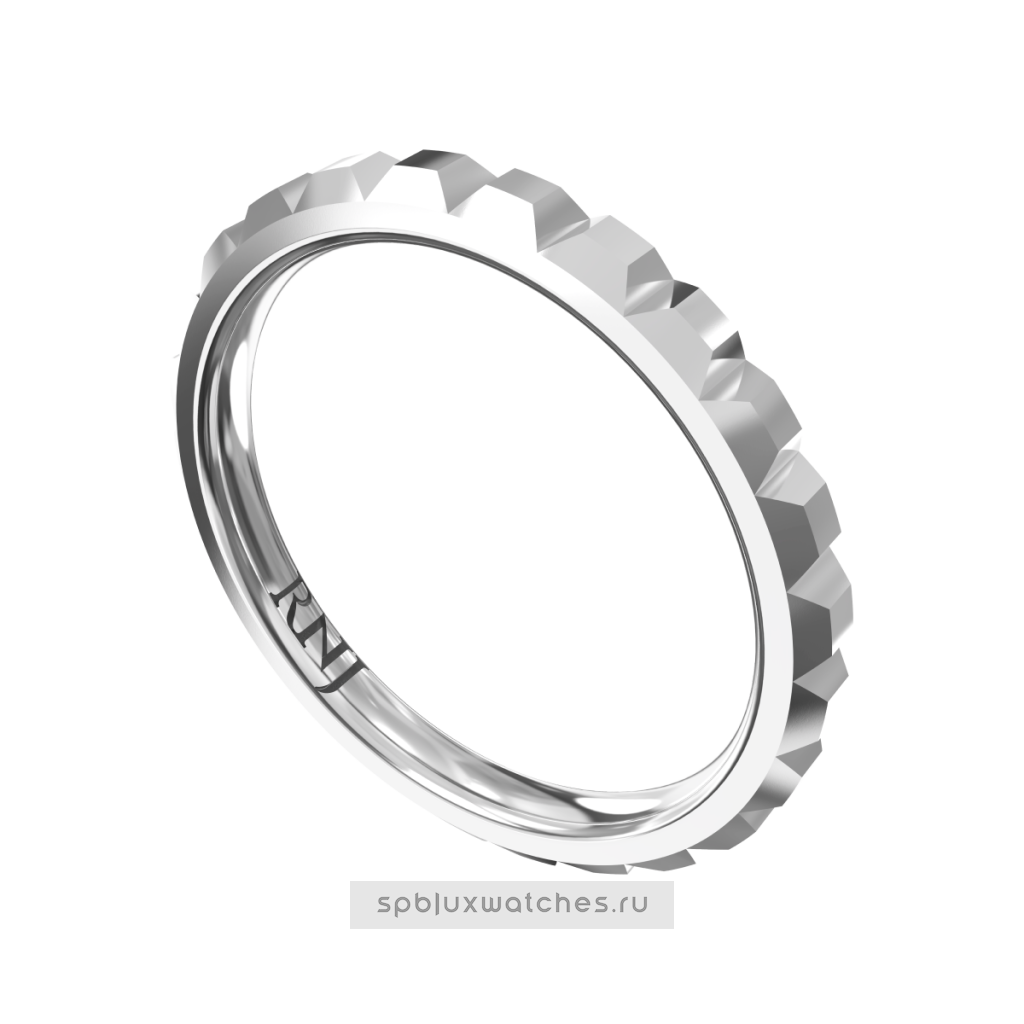 Обручальное кольцо "Куб" Roman Nikonov RBJWB102W/BM