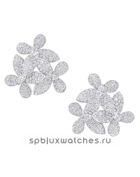 Серьги Graff Triple Pave Butterfly Diamond Earrings RGE869