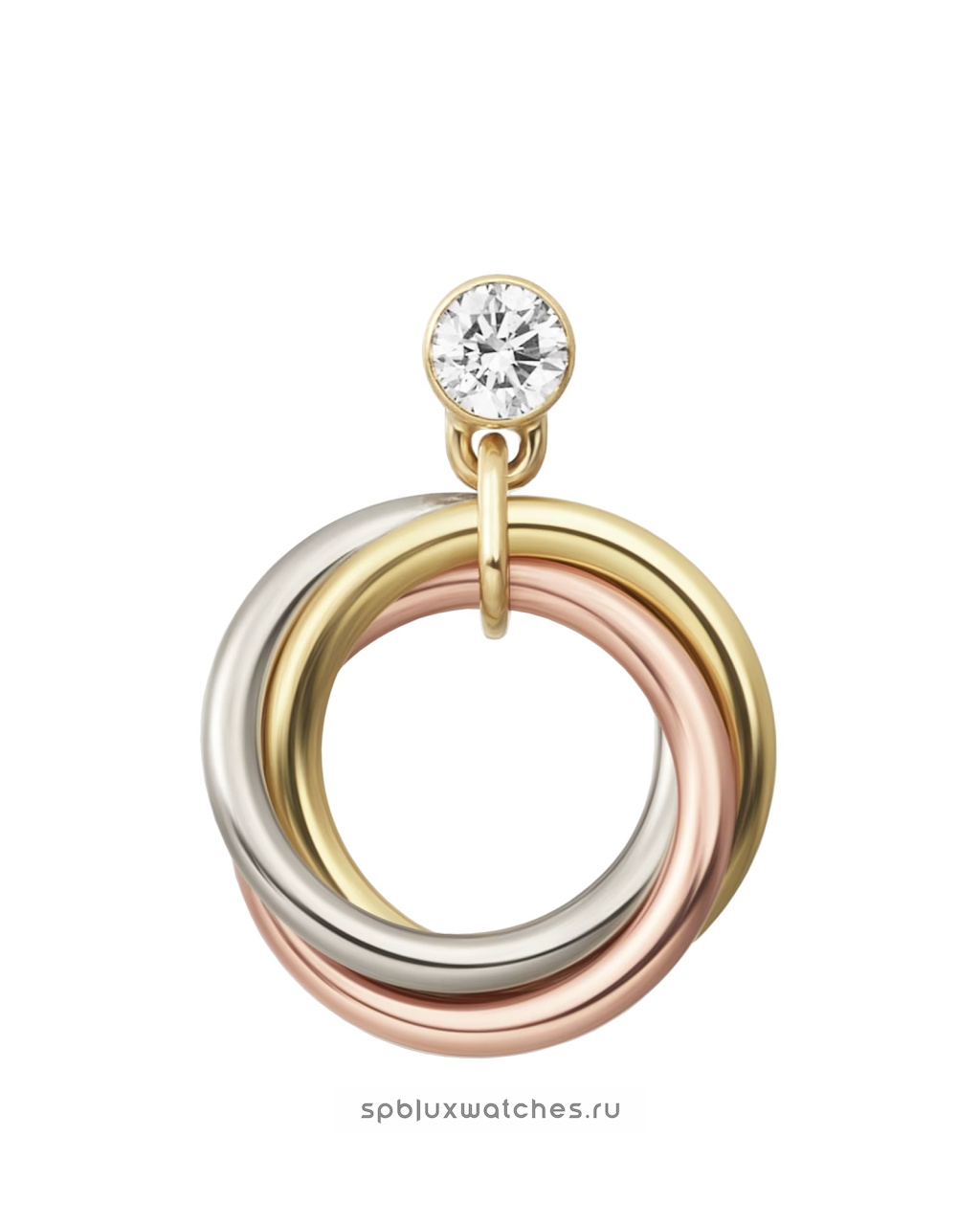 Серьги Cartier Trinity Brilliant-Cut Diamonds Earrings B8301462