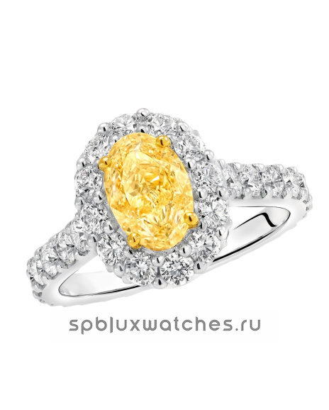 Кольцо для помолвки Graff Icon Oval Yellow and White Diamond Engagement Ring RGR734