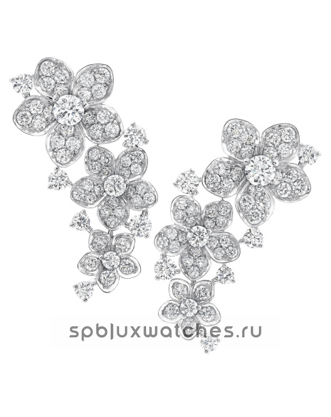 Серьги Graff Wild Flower Diamond Ear Climber Earrings RGE1736