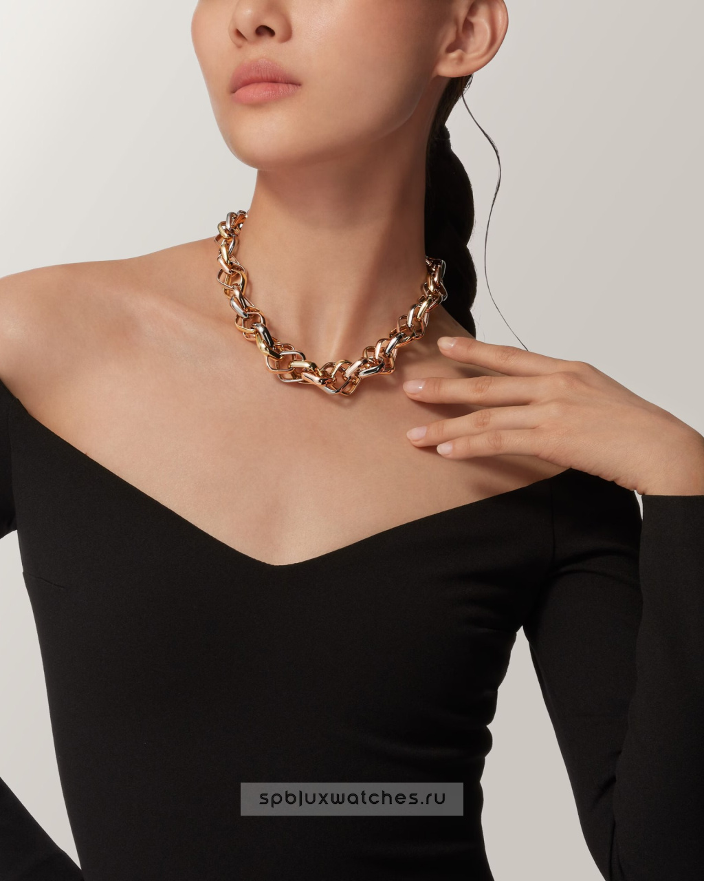 Колье Cartier Trinity Cushion-Shaped Necklace Extra-Large Model N7424595