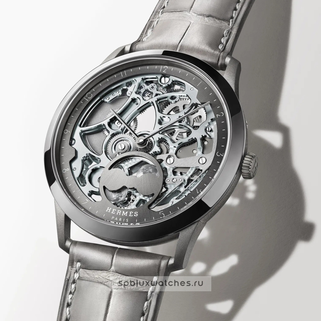 Hermes Slim d’Hermès Squelette Lune Gray 39.5 mm 408385WW00