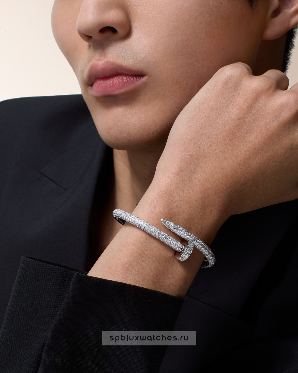 Браслет Cartier Juste un Clou Half-Paved Bracelet Large Model N6721817