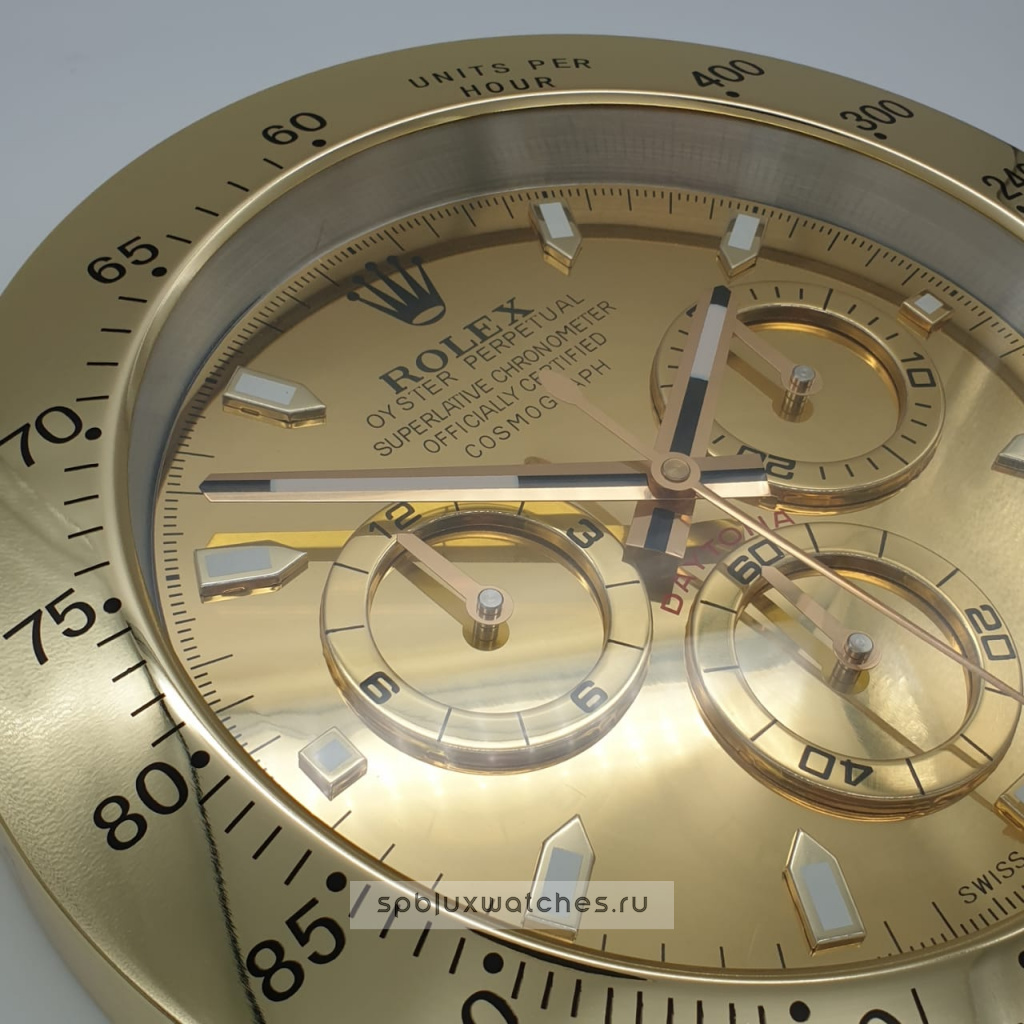 Настенные часы Rolex Daytona Cosmograph Gold Dial