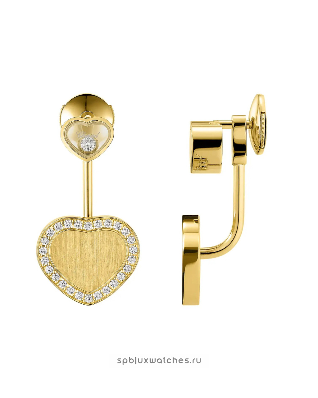 Серьги Chopard Happy Hearts Golden Hearts Earrings 83A107-0921