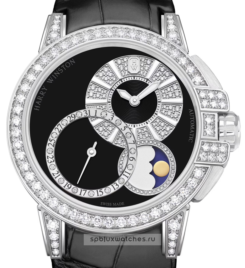 Harry Winston Ocean Date Moon Phase Automatic 42 mm OCEAMP42WW006