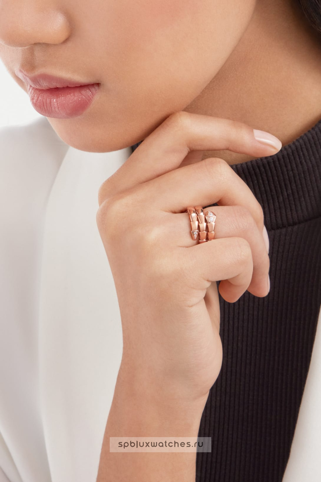 Кольцо Bvlgari Serpenti Viper Two-Coil Ring 357867