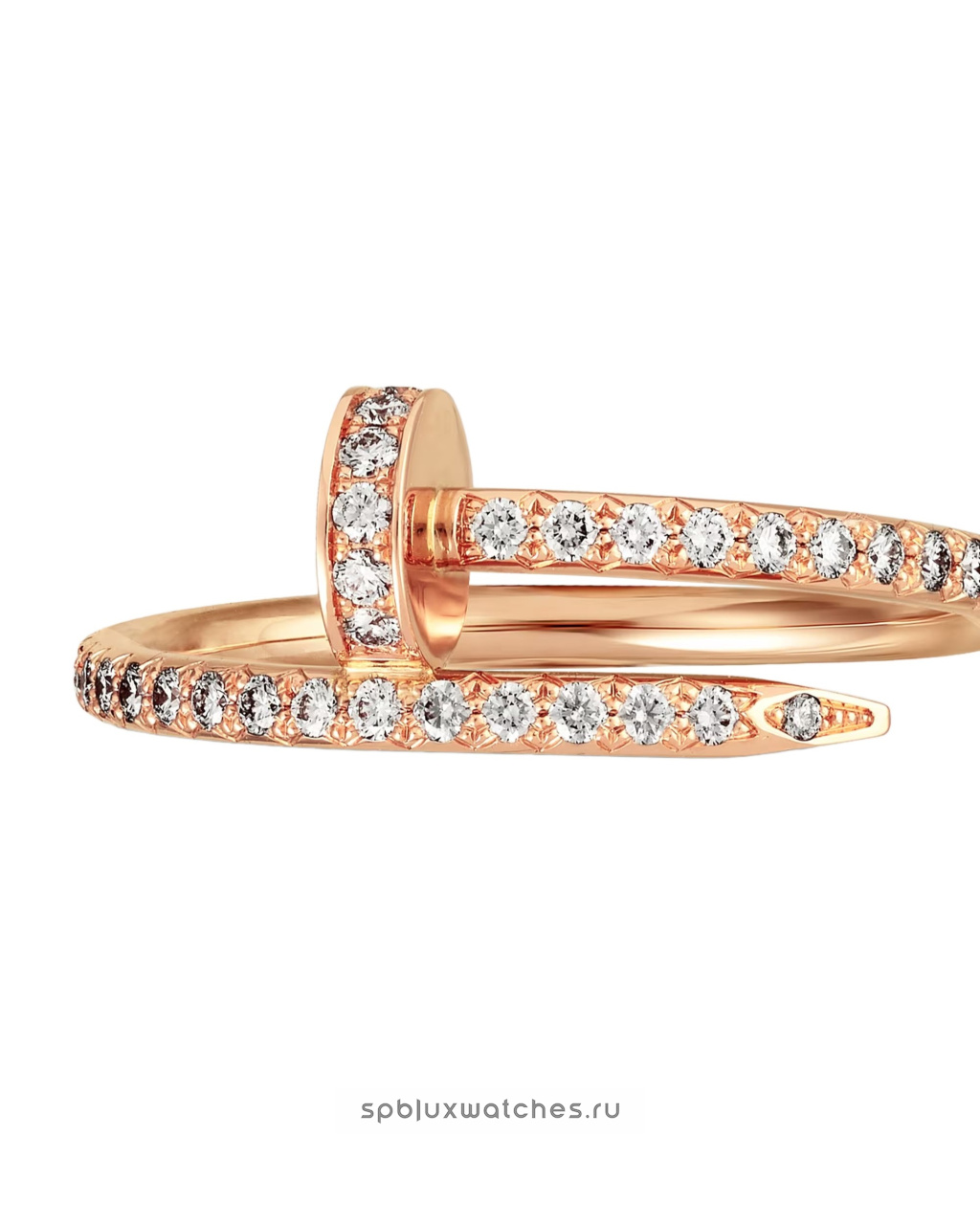 Кольцо Cartier Juste un Clou Half-Paved Ring Small Model B4231400