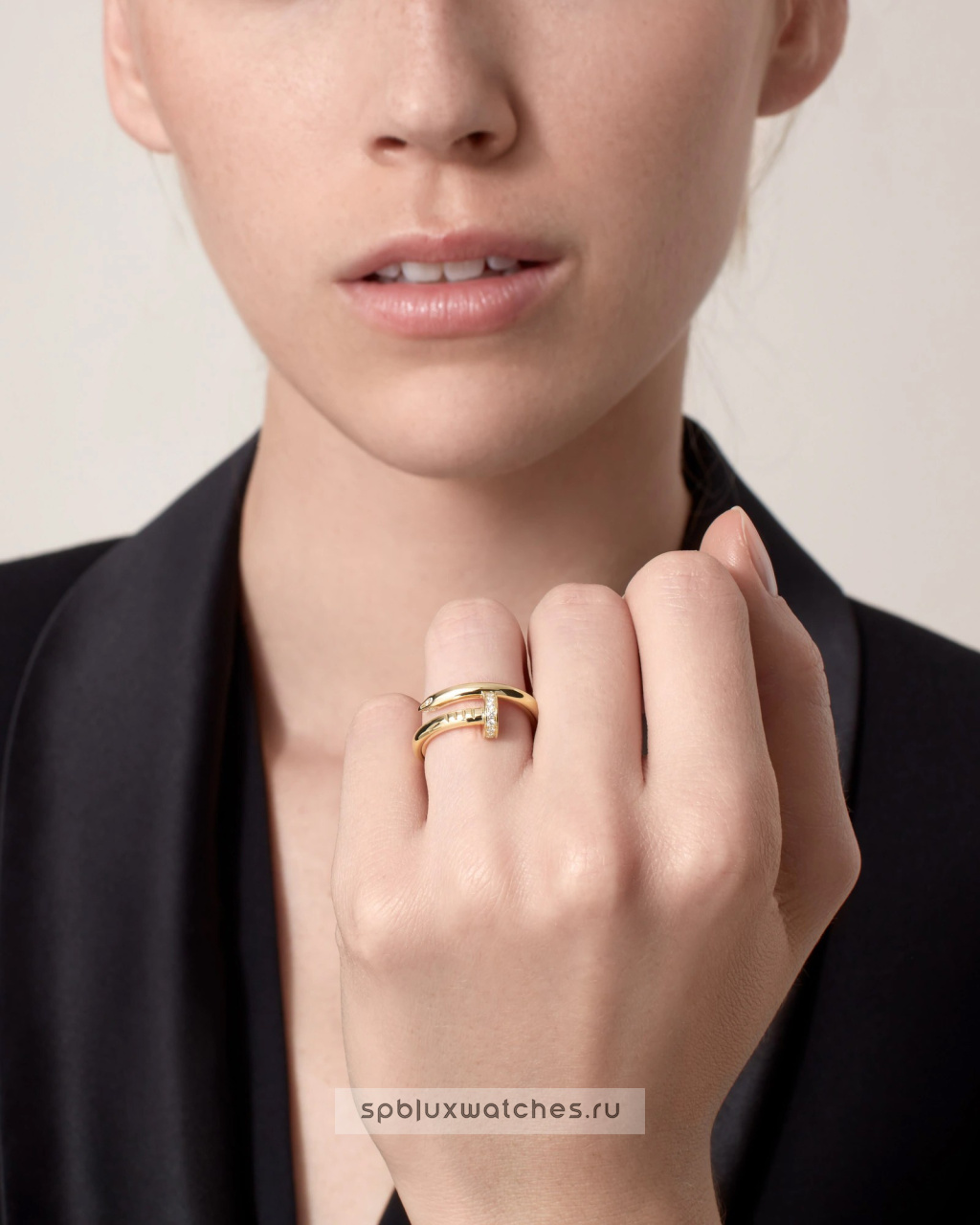 Кольцо Cartier Juste un Clou Diamonds Ring Classic Model B4216900