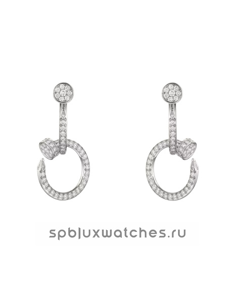 Серьги Cartier Juste un Clou Double Paved Earrings N8515272