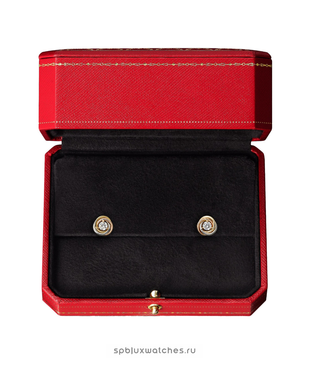 Серьги Cartier Trinity 2 Diamonds Stud Earrings B8301459
