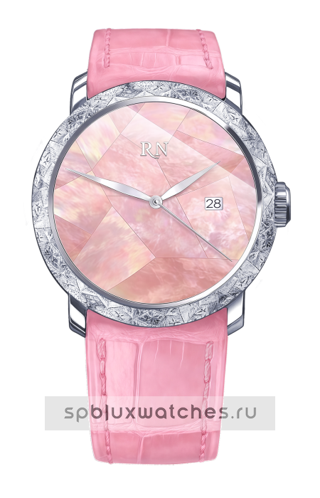 Часы Roman Nikonov «Розовый хрусталь» RN-PC-38W01/ST/AL